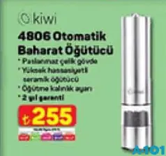 KİWİ 4806 OTOMATİK BAHARAT ÖĞÜTÜCÜ